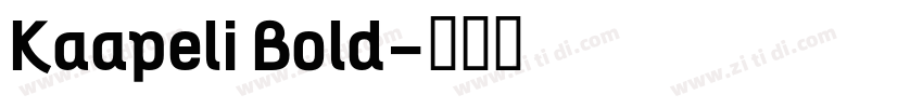 Kaapeli Bold字体转换
